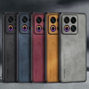 EUCAGR For Meizu 22 Luxury PU Leather Phone Case For Meizu 22 Meizu22 5G Back Cover TPU Silicone Shockproof Full Protection