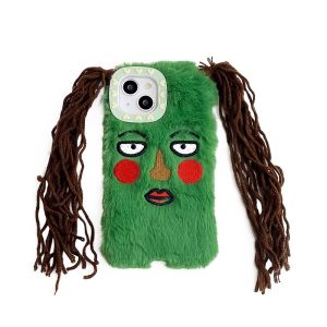 UFULL | Cute Cartoon Style Fluffy Anti-Fall Phone Case