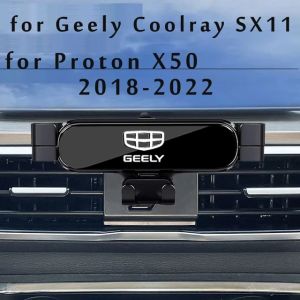 Car Phone Holder For Geely Coolray SX11 proton X50 2022 Car Styling Bracket GPS Stand Rotatable Support Mobile Accessories