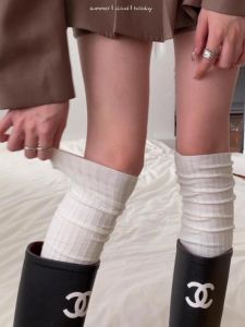 The Fit of over-the-Knee WA and Boots Is Too High ~~ Its Easy to Get Matching Sense of Autumn Retro Lazy ~