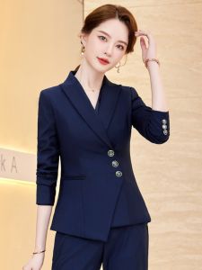 High-End Professional Womens Suit Set Spring Autumn Elegant Commuting Business Interview Formal Hotel Front Desk Manager Workwear