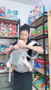 Địu em bé 4 tư thế công nghệ Air Mesh thoáng khí chống vòng kiềng - Địu trợ lực cho bé có Hipseat (ghế ngồi) Comfybaby CF818