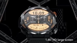 HT17 สมาร์ทวอทช์ผู้ชาย เข็มทิศ ไฟ LED กีฬากลางแจ้ง บลูทูธ โทร อัตราการเต้นของหัวใจ ความดันโลหิต การตรวจสอบการนอนหลับ 450mAh แบตเตอรี่ขนาดใหญ่ สำหรับสมาร์ทวอทช์ สำหรับสุขภาพ