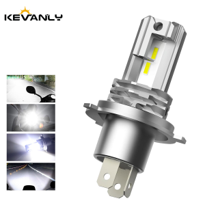 KEVANLY | 1pc H4 LED Motorcycle Headlight Bulbs 12V Hi/Lo Beam Lamp CANBUS Fog Lamp Super Bright DRL Daytime Running Light 6000K White