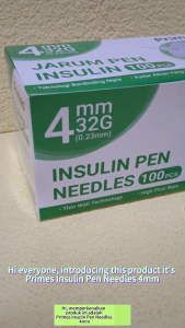 #KlinikKita| Primes Insulin Pen Needles 4mm 32G (0.23mm) Jarum Suntik Insugen Dermaroller
