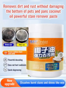 【Buy 1 Free 1】 Coconut Oil Powerful Stain Remover Polish Maintenance kitchen Multipurpose 260g 椰子油强力去污膏清洁抛光养护浴室家用瓷砖清洁膏