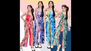 CC 20627 Set 2 ชิ้น ชุดมัดย้อม ชุดไปทะเล เที่ยวทะเล สงกรานต์ (ฟรีไซส์ M อก 32-36 เอว26-32 สพ34-38)