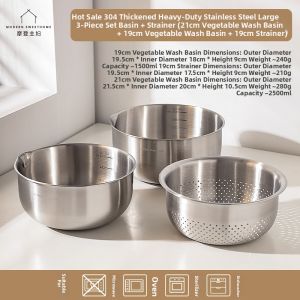 MODERN SWEETHOME | 304 Stainless Steel Strainer Basket