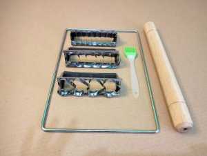 peralatan kue kering / bingkai perata adonan kue / 3 pcs cetakan kue kering