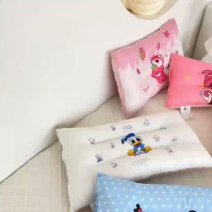 Kids Pure Cotton Beanie Velvet Pillow Kindergarten All Year Round Primary School Baby Summer Pillow