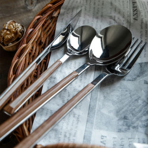 Thìa Thép Không Gỉ Sáng Tạo Dễ Thương Bộ Thìa Và Thìa Nhà Bếp Phong Cách Hàn Quốc Cổ Điển Bộ Đồ Ăn Bằng Thép Không Gỉ 400 Series