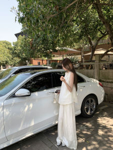 Summer Elegant Casual Set Beautiful Two-Piece Outfit OOTD Trendy High-End Feeling 2025 New Arrival Womens Fashion Set