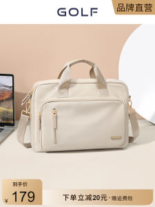 GOLF2025 New Ladies Large Capacity Laptop Bag Handheld Shoulder Crossbody Bag for 15.6 Inches Notebook Casual Simple Style