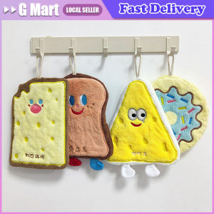 Bathroom Absorbent Hand Towel Wall Hanging Cloth Thickened Handkerchief for Kitchen Hand Towel Cleaning Cloth