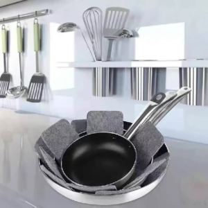 10.2/13.8/15 Inch Pot and Pan Protectors Set of 12 with 3 Different Sizes Pot Dividers Pads Stacking Pan Protectors