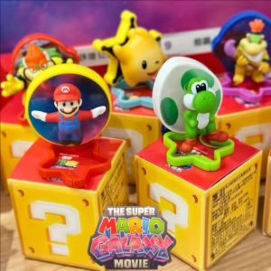 Bandai | The Super Mario Bros Peripheral McdonaldS Happy Meal Figure Yoshi Rosalina Collection Model Doll Toy Action Figures Gift