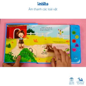 Sách Âm Thanh Của Các Loài Vật - cho bé 0 3 tuổi - Nhà phát hành Đinh Tị