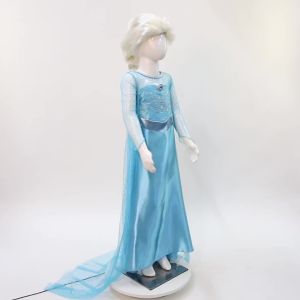 2026 Frozen Elsa Snow Queen Princess Dress Up Girls Fancy Costume Kids Role-play Carnival Children Birthday Party Dresses
