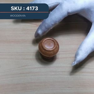 Tajima 4173 1PC 30MM Round Wood Unfinished Cabinet Furniture Drawer Knobs Pulls Handles