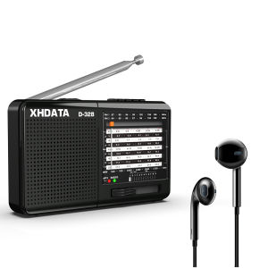 XHDATA | XHDATA DSP Digital Stereo Radio D-328 AM FM SW Full Band Receiver MP3 Player With TF Card Wired Headphones For Outdoor Camping