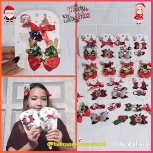 (SET) JEPIT RAMBUT NATAL IMPORT PREMIUM / JEPIT RAMBUT ANAK DEWASA MOTIF NATAL TERBARU / JEPITAN NATAL GLITTER SANTA SNOWMAN SAYAP MALAIKAT / CUTE HAIR CLIP MERRY CHRISTMAS / JNC9545
