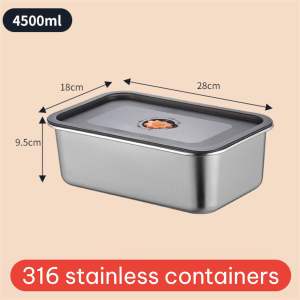 [SG STOCK] Food Grade 316 Stainless Steel Airtight Storage Container – Leakproof Kitchen Organizer
