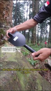 Sekop Cangkul Lipat Portable Multifungsi Cocok Untuk Berkebun dan Kemah Ukuran 38 Cm