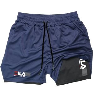 Mens Two-in-One Sports Shorts Quick-Drying Breathable and Casual Sports Clothing Double Layer For Running M-3XL