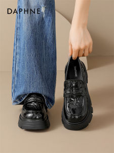 Daphne | Black Slip-on Loafers Shoes