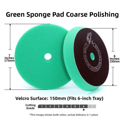 Northwolf | 5 Inch Car Polishing Sponge Pad for Glass Paint Surface Buffing with Velcro Attachment Durable Foam Pad for Polishing Machine Polishing Tools Set