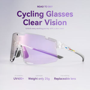 RockBros | ROCKBROS ROAD TO SKY Bike Glasses Photochromic + Polarized + Night Vision 3 Lens Sports Sunglasses UV400 Bicycle Eyewear Goggles
