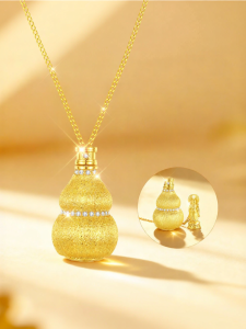 East Beauty | Wealth Symbol Golden Silver Necklace 2026 Style