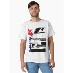 Honda | Honda Mens and Womens T-shirt Summer Cotton Tee Honda Civic Type R FN2 Short-sleeved Spring Autumn Motorcycle Cycling Top