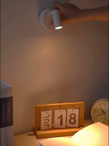 Magnetic LED Wall Light Reading Light with Touch & Remote Control – 360° Adjustable 3 Color Modes