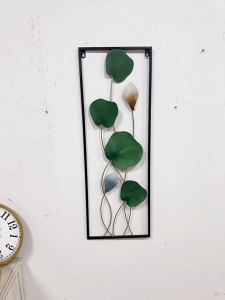 Creative 3D Wrought Iron Wall Hanging Decor for Home Entrance Bedroom Bedside Wall Ornament