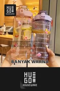 Botol Minum Motivasi 1 Liter Bening