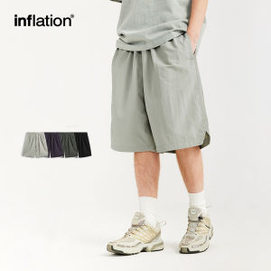 INFLATION Brand Mens Youth Home Rest Moisture wicking Bermuda Shorts 2024 Spring/Summer New Fashion Brand Street Loose Versatile Pants