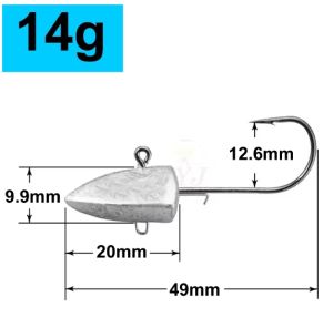 Lurestiker 5pcs 3.5g 5g 7g 10g 21g 28g Soft Lure Texas Rig Fishing Tackle fishing crank jig head hooks Artificial