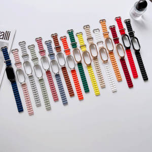 Ocean Xiaomi Mi แบนด์7 6 5 4 3 สำหรับเปลี่ยนซิลิโคนสำหรับสายรัด/ข้อมือ ซิลิโคน NFC