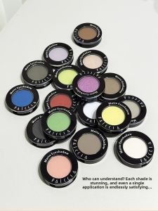 Macaron Single Color Eyeshadow Palette Dull Highlight Cheek Blush Easy to Color Chinese Brand Faiccia Beauty Decoration