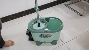 SKG ชุดถังปั่น ไม้ม็อบ ไม้ถูพื้น ถังสแตนเลส รุ่น SK-6632