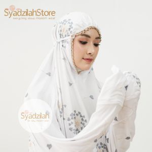 SYADZILAH - Mukena Terusan Dewasa Bordir Sakura