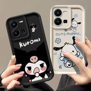 Kurokos Protection Case for VIVO Y35 4G Korean Japanese Cartoon Style Fashionable Student Phone Shell Silicone Material Anti-Fall