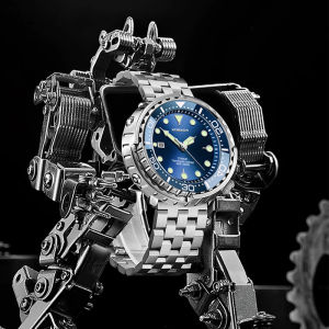 LIGE 2023 Jam Tangan Pria Asli Kasual Kuarsa Baja Nirkarat 50M Tahan Air Kalender Bercahaya + Kotak