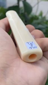 Pipa Gading Lokal Asli 10cm Segilapan Lebar Tebal Bening Mulus