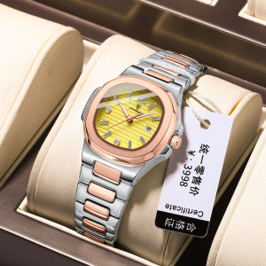 POEDAGAR watch for women sale original waterproof korean style elegant stainless steel calendar luminous square watch multicolor