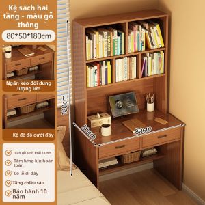 ZHUOHE | Bàn Học Và Viết Có Kệ Sách Tích Hợp Với Hộc Đựng