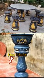 Khuôn đôn tròn xoay 360 độ cao 67cm khuôn đầy đủ lòng trong HÀNG VIỆT NAM dày dặn chắc chắn.