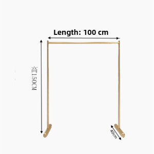 Modern Minimalist Clothing Store Display Rack Free-Standing Popular Decorative Hanging Clothes Rod Cool Shelf for Kids And Women