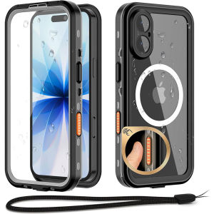 for iPhone 17 Pro Max Waterproof CaseCompatible with MagSafeBuilt-in Screen Protector & Full Body Protection Rugged Military Shockproof Dustproof Underwater Case for iPhone 17Air16 Pro Max16E15 Pro Max15 Plus14 Pro